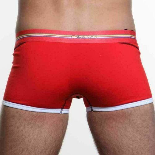 Мужские трусы хипсы красные Calvin Klein Bold Red Boxer