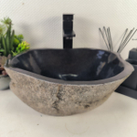 Раковина из речного камня RS-64986 38*33*15 0855