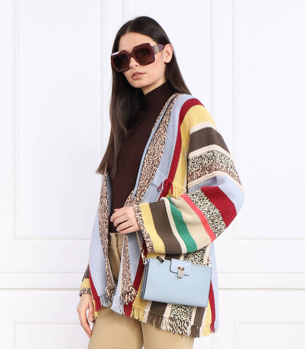 кожаная сумка-мессенджер Michael Kors - голубой(32S3GR0C1L)