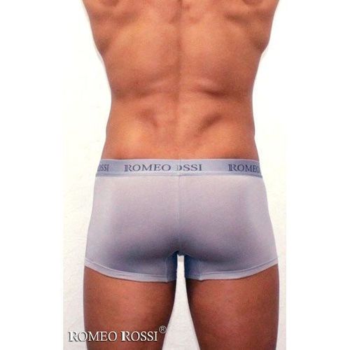 Мужские трусы боксеры c резинкой Romeo Rossi светло-серые RR6005-03