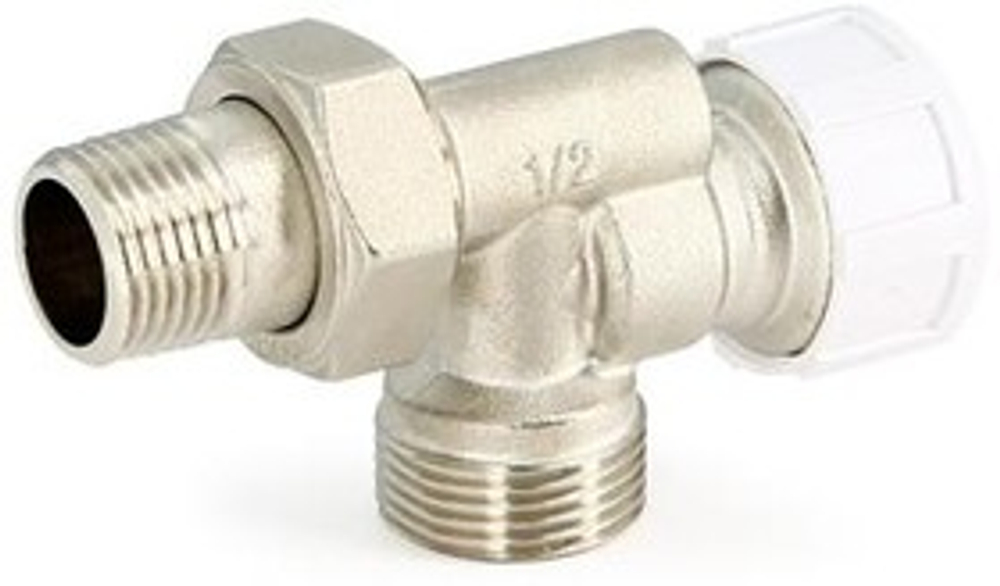 Кран термостатический UNI-FITT НГ 1/2 х 3/4 НН ЕК угловой-осевой 164V2300