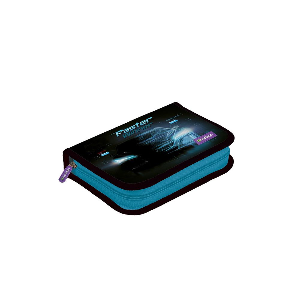 Пенал 1 отделение 200х140х40 Berlingo Drive, откидная планка, ткань