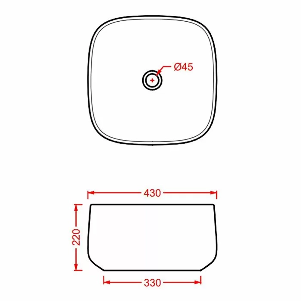 Раковина накладная Artceram Cognac 43 COL006 05 00 Bianco Matt