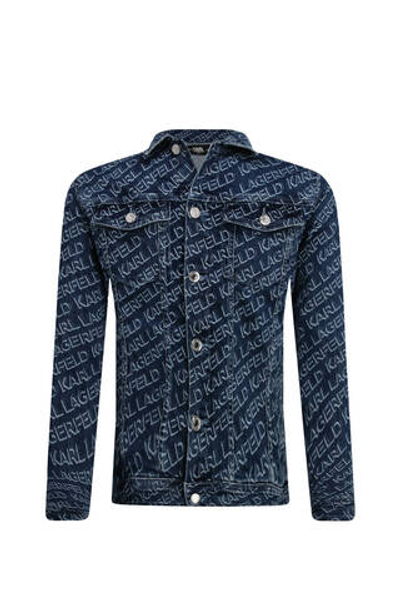 Джинсовая куртка Karl Lagerfeld Kids - голубой(Z26101)