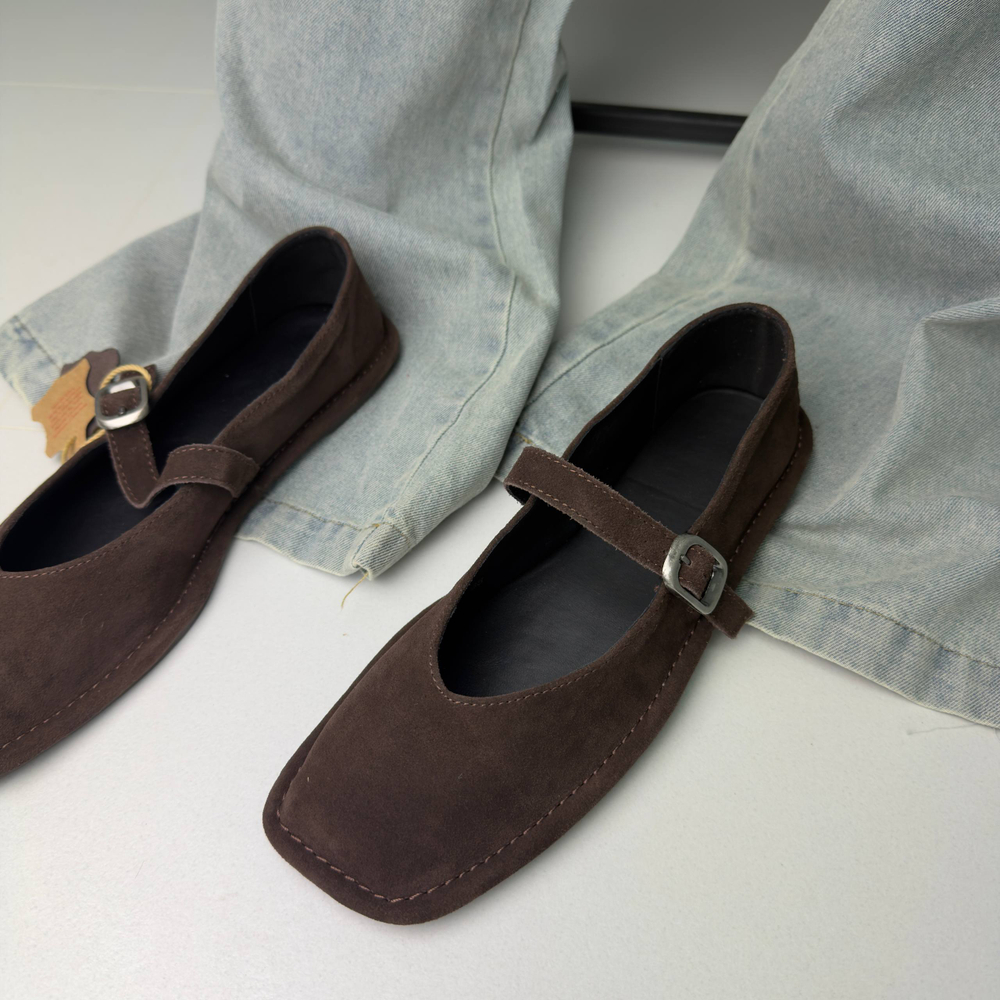 Туфли женские натуральная кожа артикул 6167-20 цвет "тёмно-коричневый"