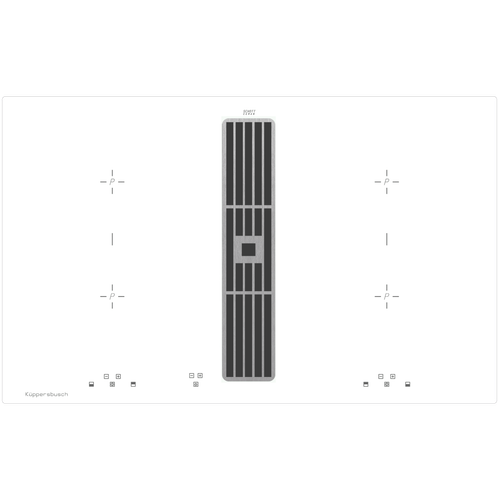 Индукционная варочная панель с вытяжкой Kuppersbusch KMI 8500.0 WR