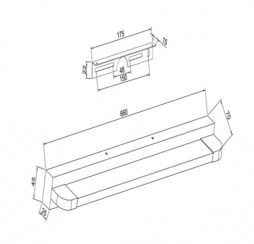 Накладной светильник Maytoni Lao MIR002WL-L14CH