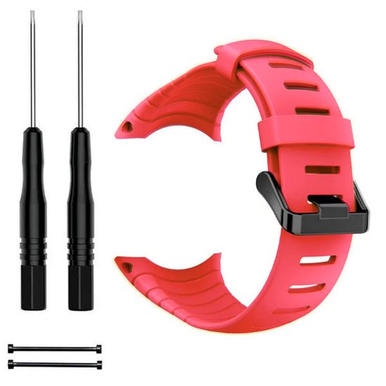 Ремешок силиконовый для Suunto Core спортивный (Розовый)