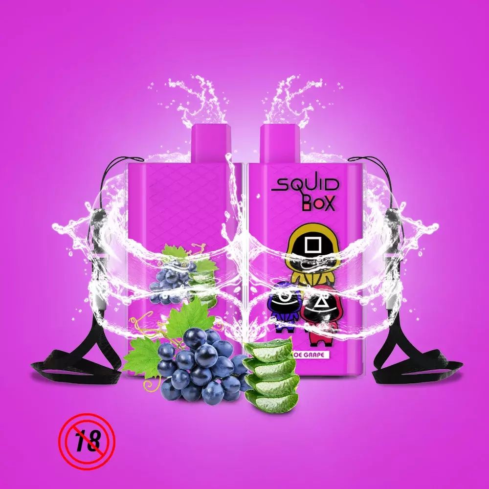 RandM  Squid Box 5200 - Aloe Grape (5% nic)