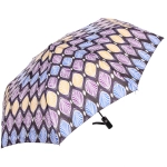 Зонт женский полуавтомат «Ultramarine- Маниока», микс 6 цветов, 8 спиц, d-100см, длина в слож. виде 28см, голубые цветы