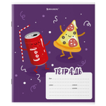 Тетрадь 18 л. BRAUBERG клетка обложка картон "Tasty food" (40 штук в упаковке)