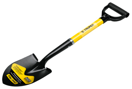 Лопата-мини Trooper 31205 штыковая, ПРОФИ серия, D-ручка фиберглас, ручка 50,8 см, полотно 1,6мм TR-BY-F