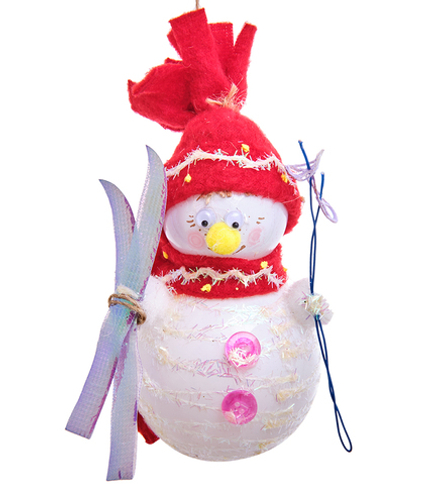 НФ-780/1 Фигурка «Снеговик с лыжами» ёлочное украшение