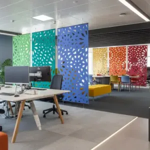 Подвесные акустические перегородки