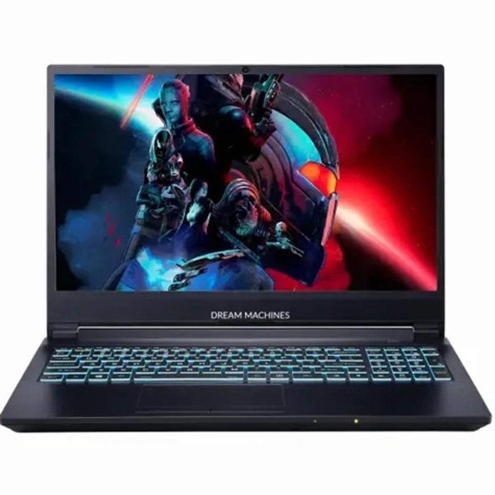 Ноутбук Dream Machines RG3050Ti-15KZ21 i5-11400H 16Gb SSD 1Tb NVIDIA RTX 3050Ti для ноутбуков 4Gb 15,6 FHD WVA Cam 41Вт*ч No OS Черный