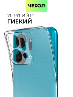Чехол BROSCORP для Honor X7a (арт. HW-HX7A-TPU-01-TRANSPARENT)
