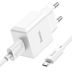 Зарядное устройство на Micro-USB Hoco C106A (white)