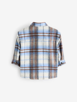 Рубашка для мальчика Next 562-359, Молочный, Голубой