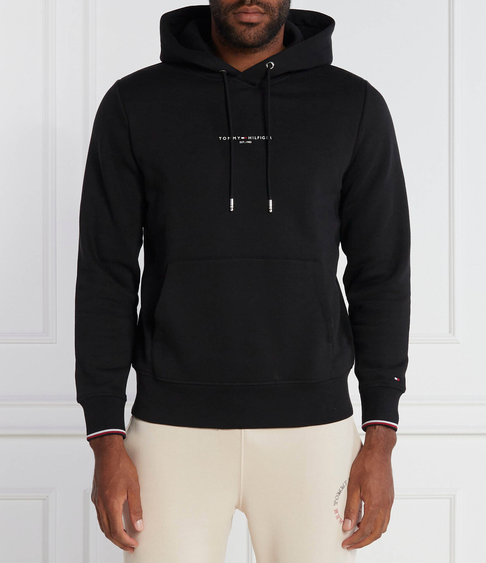 Худи TOMMY LOGO TIPPED HOODY Tommy Hilfiger - черный(MW0MW32673)