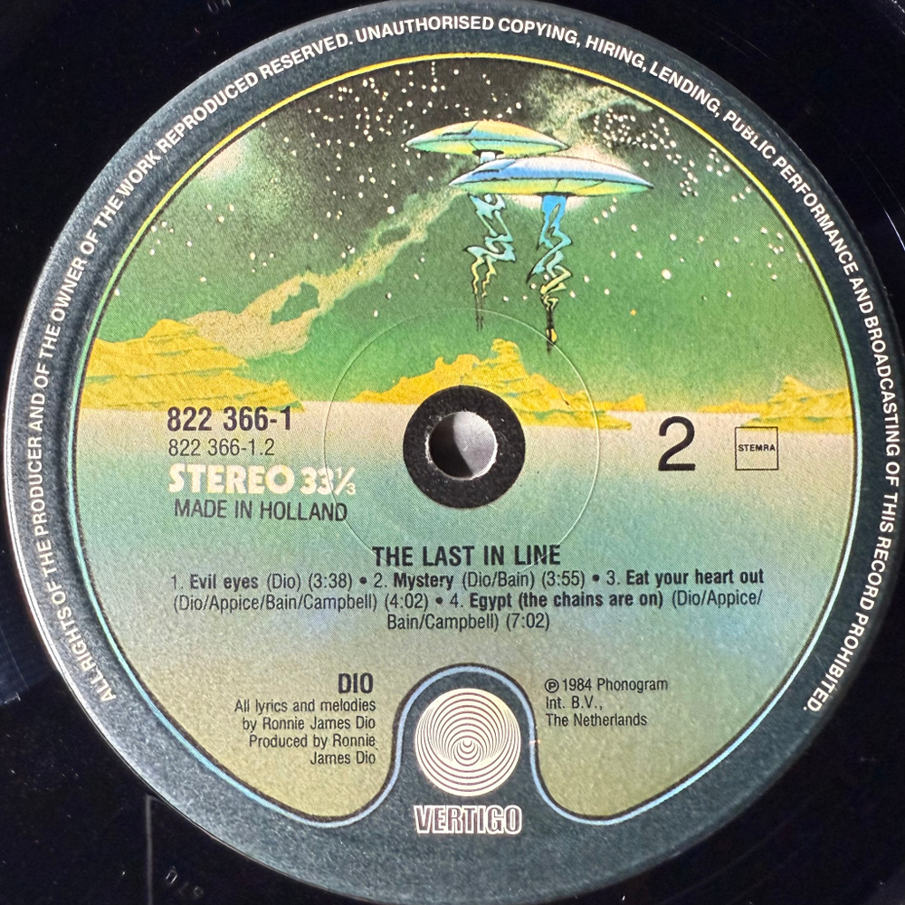 Dio - The Last In Line (Голландия 1984г.)