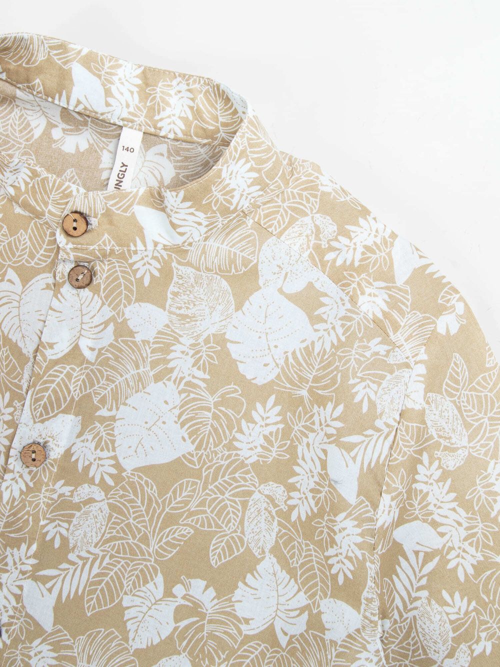 Рубашка хлопковая "Тропики" с коротким рукавом 7+