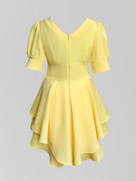 Комбинезон Perfemme однотонный с корсетом на талии и коротким рукавом