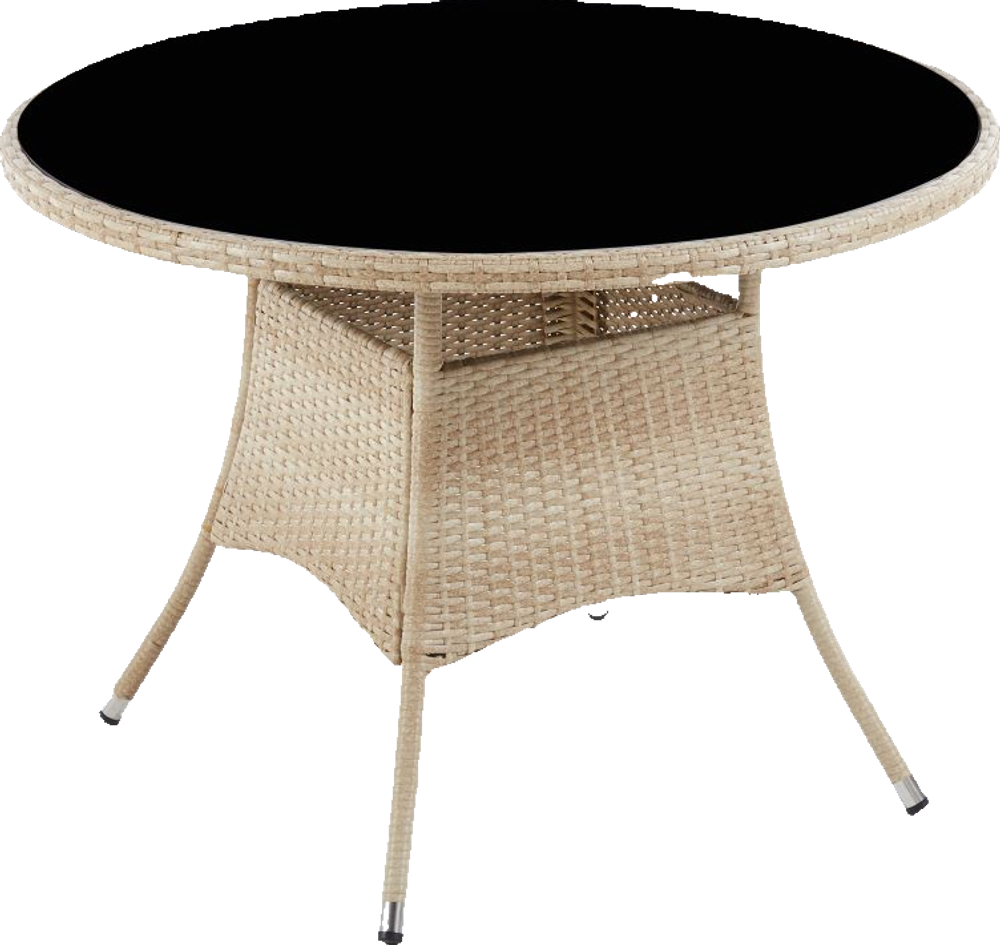 Стол из искусственного ротанга ЭММА «EMMA» (WOOD) D105 см