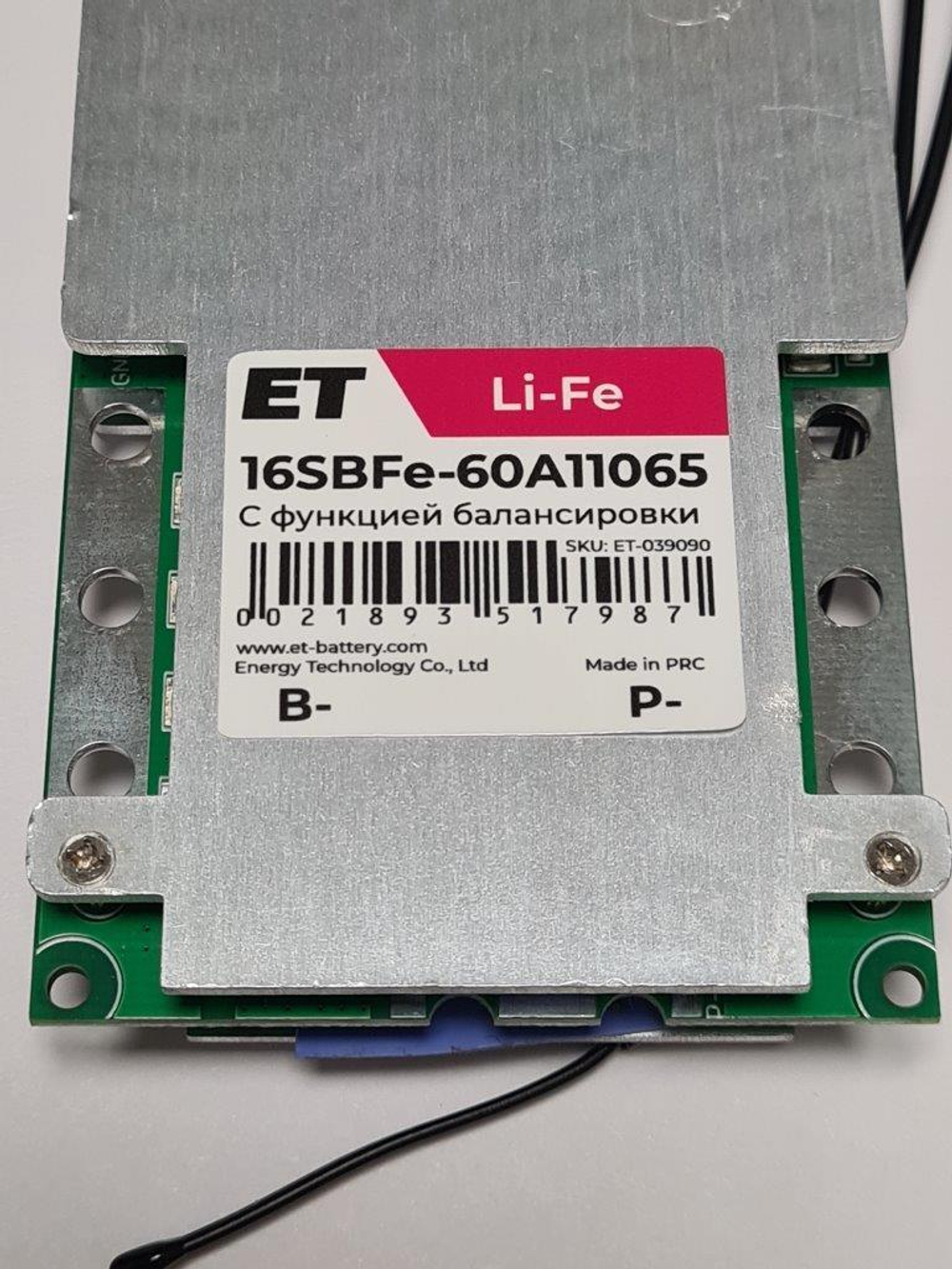 Плата контроля ET 16SBFe-60A11065