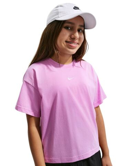 Футболка для девочки Nike Kids Sportswear Essential - light magenta/white
