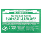 Dr. Bronner's, Кусковое мыло Pure-Castile, All-One, конопля и миндаль, 140 г (5 унций)