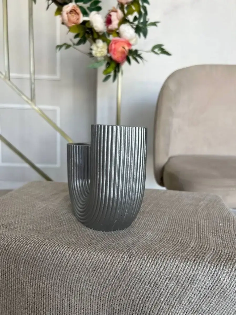 Ваза для цветов "Вермишель" Кашпо для дома Скульптура