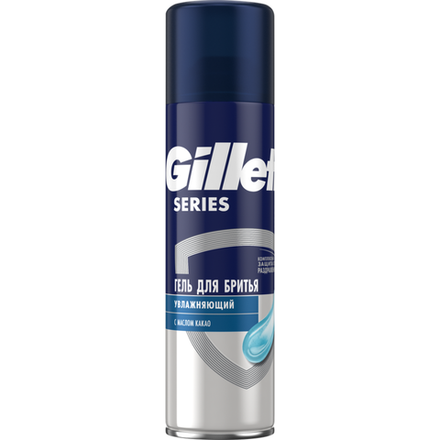 Гель для бритья Gillette Series увлажняющий с какао 200 мл