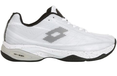 Мужские кроссовки теннисные Lotto Mirage 300 Speed M - all white/all black/vapor gray