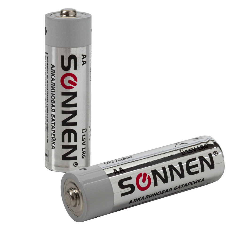 Батарейки комплект 30 (20+10) шт. SONNEN Alkaline AA+ААА (LR6+LR03) в коробке (2 штуки в упаковке)