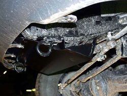 Защита рулевых тяг (2,5 мм, сталь) для Toyota Land Cruiser 100/105 1998-2007 (V = 4.2d; 4.5; 4.7) (устанавливается совместно с 24.0530) Sheriff.24.0580