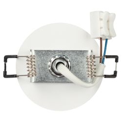 Встраиваемый светильник алюминиевый ЭРА KL106 WH/BK MR16 GU10 белый/черный матовый