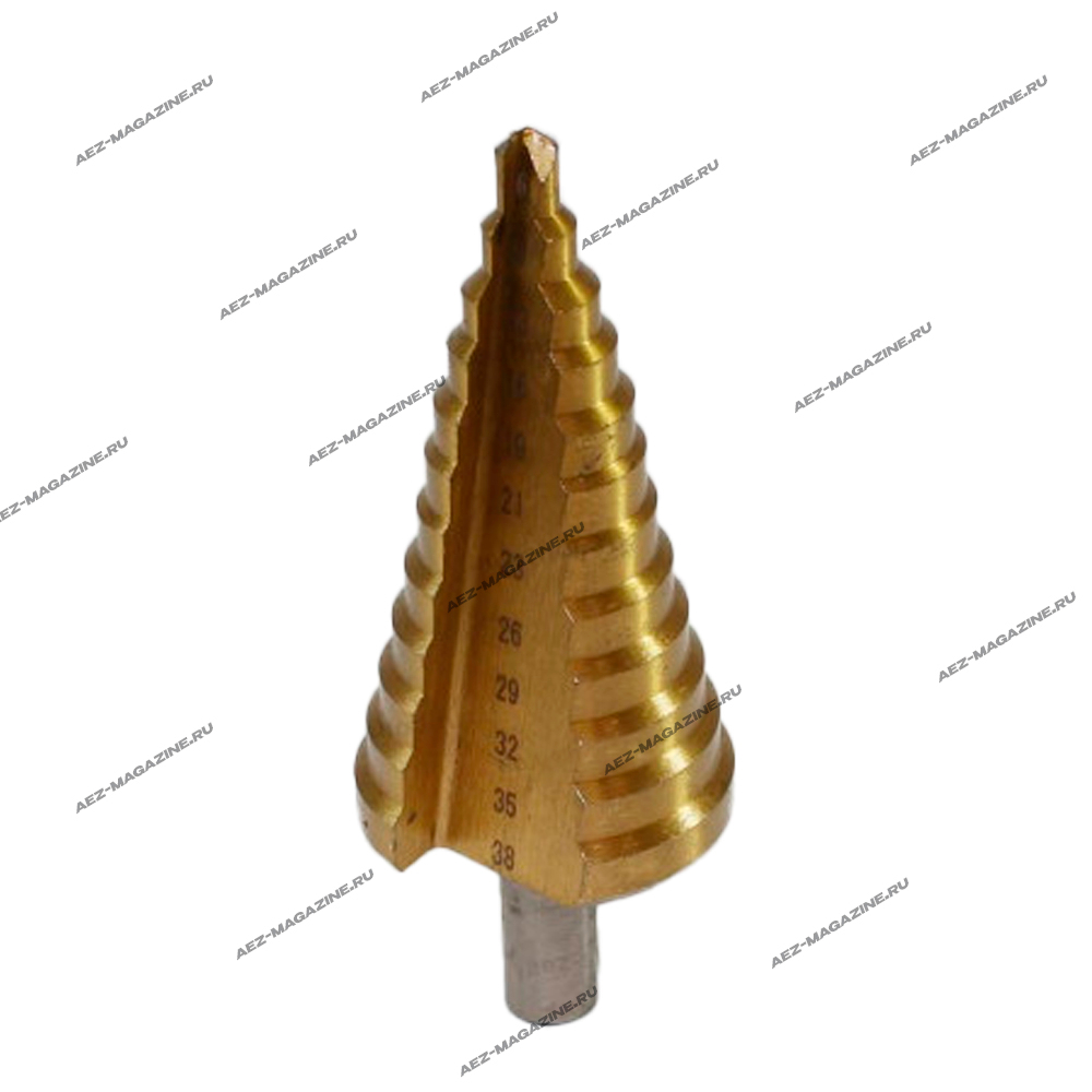 конусное ступенчатое сверло 6-38