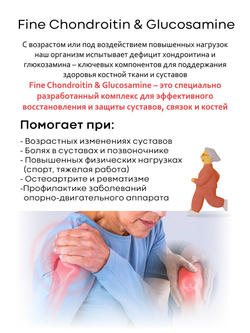 Комплекс хондроитин и глюкозамин Fine Chondroitin & Glucosaminе