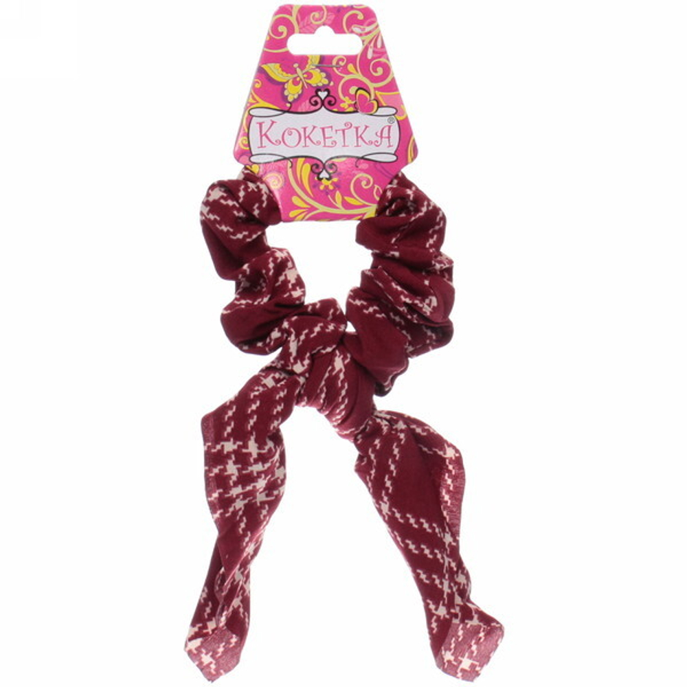 Резинка для волос 1шт «Collection KiKil», золотая клетка, микс 6 цветов, d-8.5см