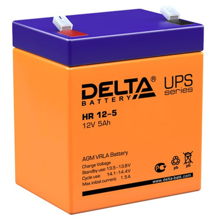 Аккумуляторная батарея Delta HR 12-5 (12V / 5Ah)