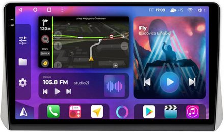 Магнитола для Mitsubishi Xpander, Xpander Cross (рамка под 10") - FarCar 7863-10M на Android 13, QLED+2K, ТОП процессор, CarPlay, 4G SIM-слот