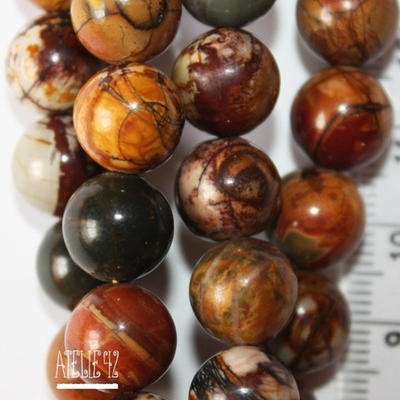 Яшма Пикассо бусины 6мм 8мм 10мм 12мм