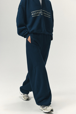 Штаны с вытачками Тёмно-синий