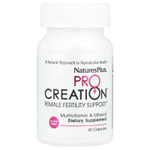 NaturesPlus, ProCreation, Female Fertility Support, поддержка репродуктивной функции для женщин, 60 вегетарианских капсул