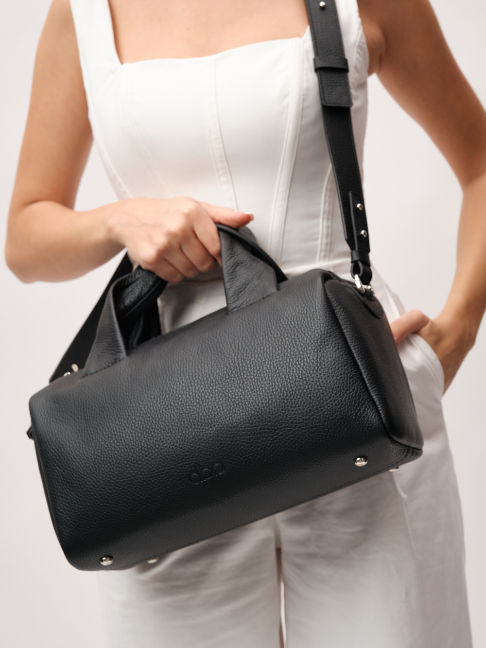 Кожаная сумка DBR 31378 черный