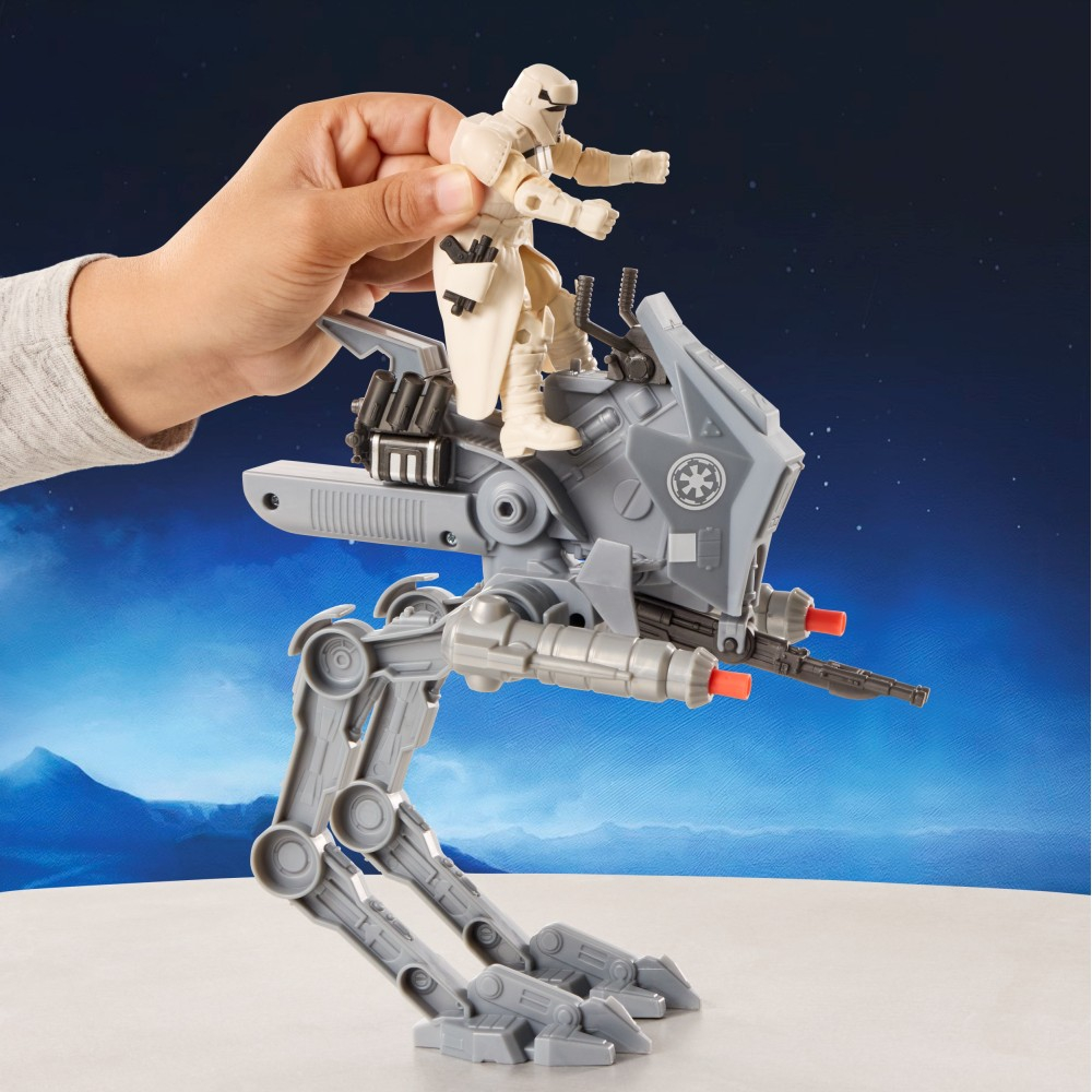 Hasbro STAR WARS ActionVerse - AT-RT и Имперский водитель (Мандалорец и Грогу) G2840