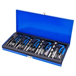 Набор приспособлений и футорок для восстановления (М5х0.8, М6х1, М8х1.25, М10х1.5, М12х1.75) 131пр., в металлическом кейсе Forsage F-9130U1
