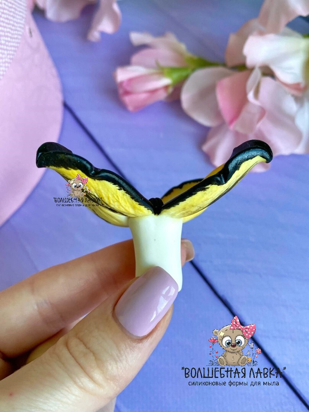 Силиконовая форма Бабочка средняя