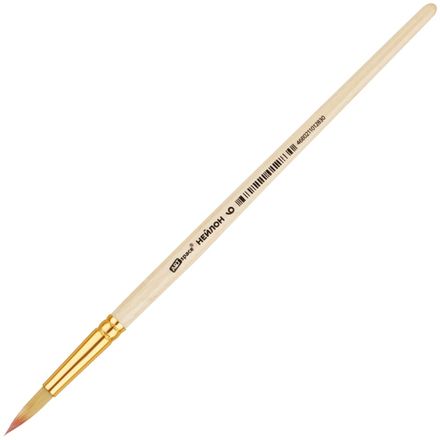 Кисть нейлон № 6 круглая, Спейс