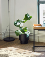 Кашпо для цветов Mash из черного металла Ø 28 см